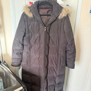 Anne Klein full length down coat